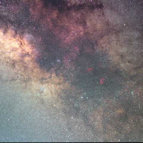 銀河中心から南