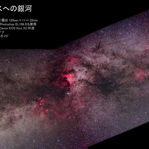 白鳥からケフェウスへの銀河