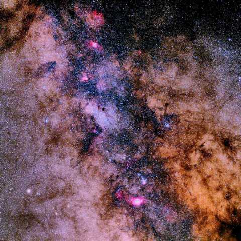 夏の銀河 Nik処理