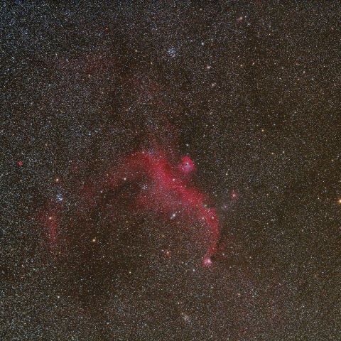 かもめ星雲付近 Nov. 2017