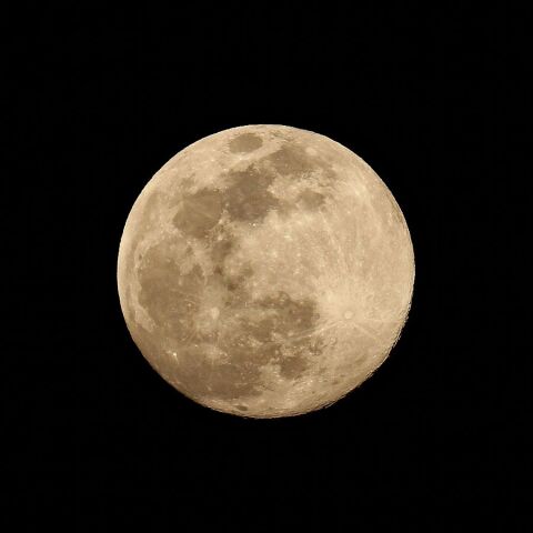 直焦でスーパームーン 4/7夕