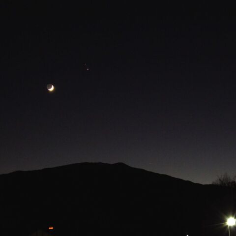 月と木星と土星