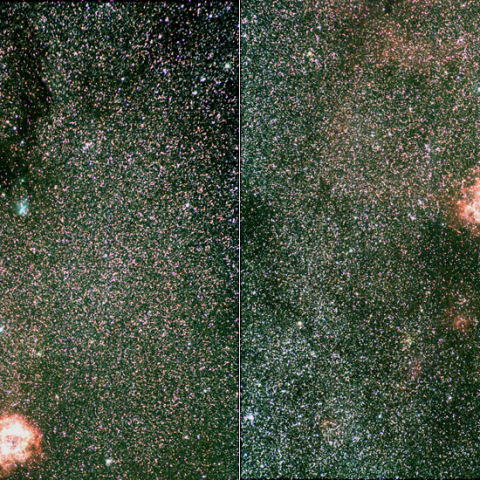 中望遠によるバラ星雲周辺