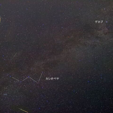 2021ペルセウス座流星群×7
