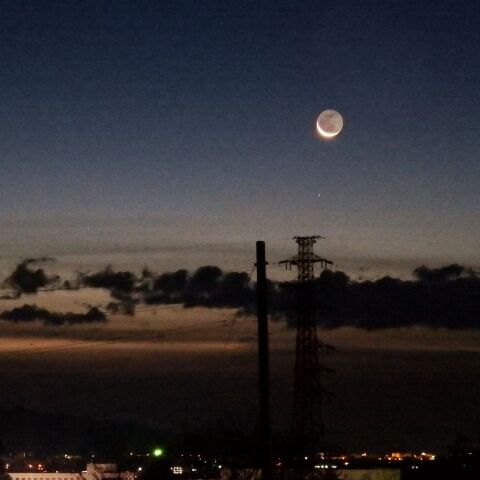 12/3早朝 月と火星