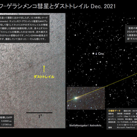 ★67Pとダストトレイル