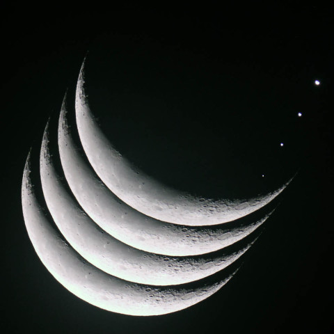 金星食潜出の様子