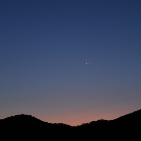 月と金星の接近(2026/03/20)