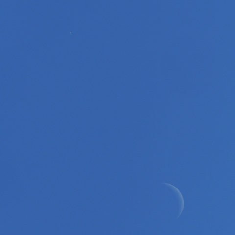 月と金星の接近(2026/08/16)