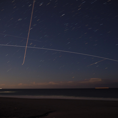 ISSと流星