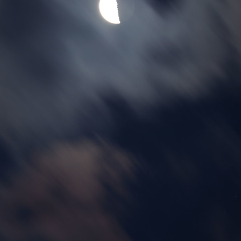 下弦の月と木星の接近