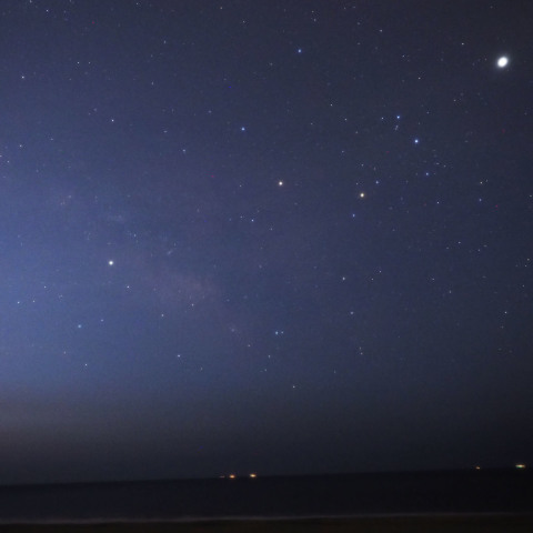 夜明けの天の川