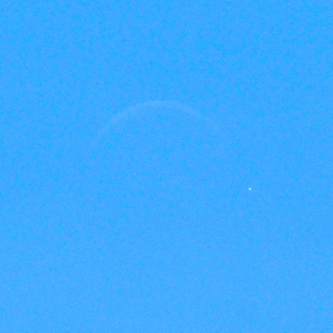 月と金星の接近