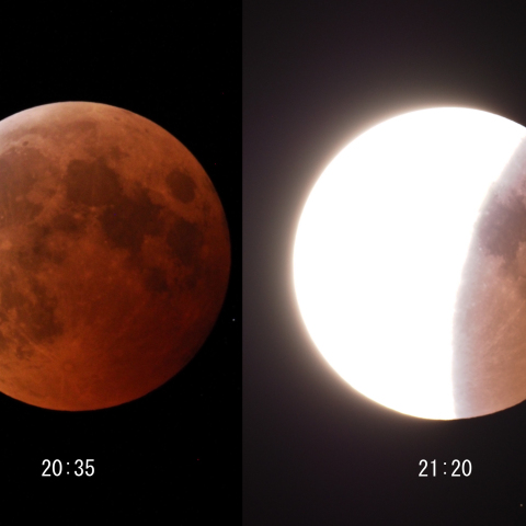 皆既月食と天王星食