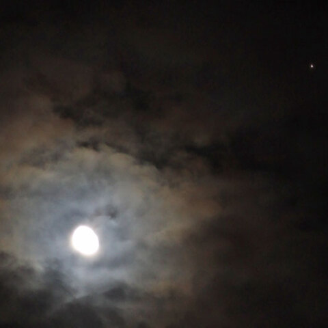 月と火星の接近