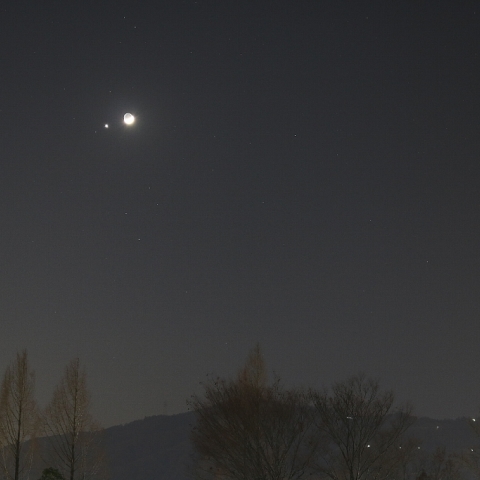月と金星