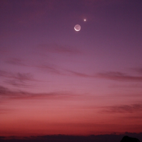 月と金星 2020/12/13