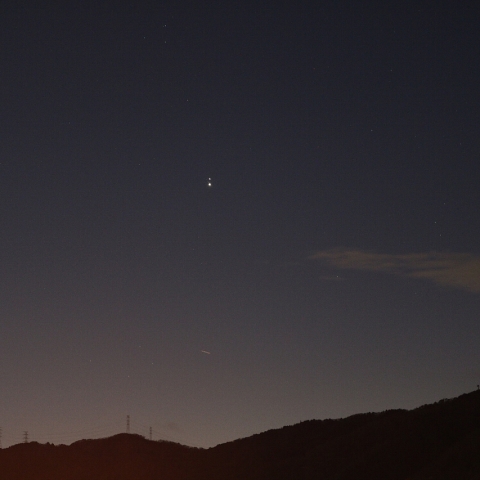 2020/12/20木星、土星の接近