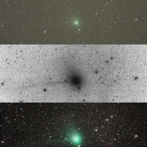 ジャック彗星 C/2014 E2 -  元・マスク・編集後画像