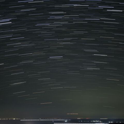 立冬の夜のカノープス　石川県珠洲市