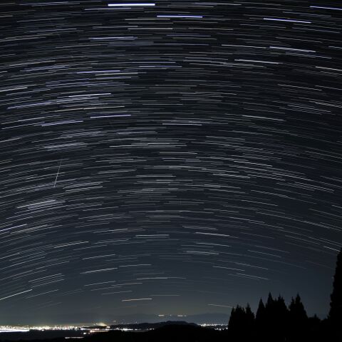 富山県内でカノープスを撮影した北限　富山県氷見市中波
