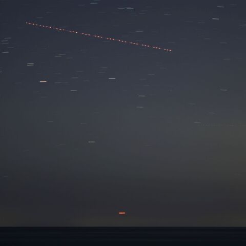 能登半島　石川県珠洲市の海岸から富山湾越しに見たカノープス 2023.2.27