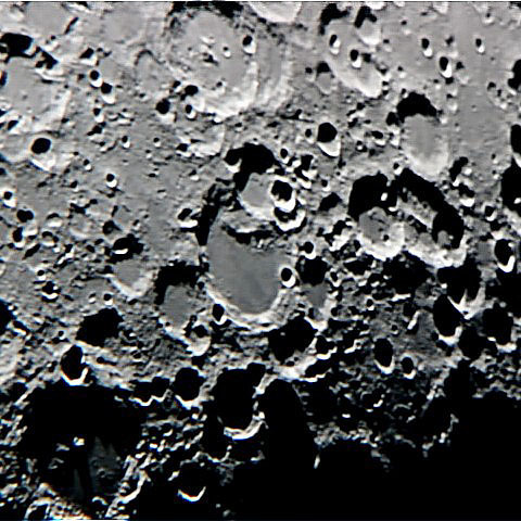 月面シュテフラー付近