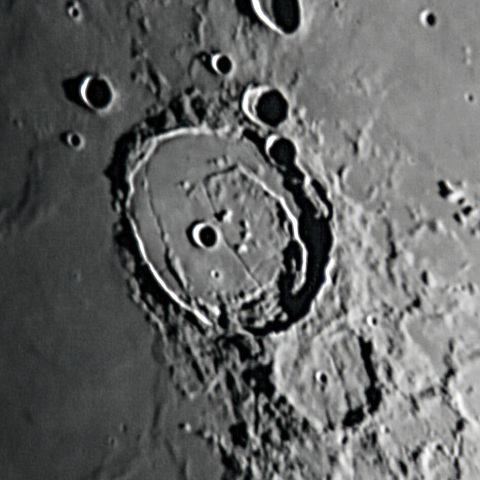 月面ポセイドニオス強拡大