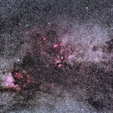 北アメリカ星雲からサドル付近　