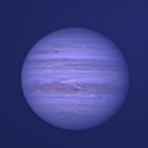 青空の中での木星　2025/02/25