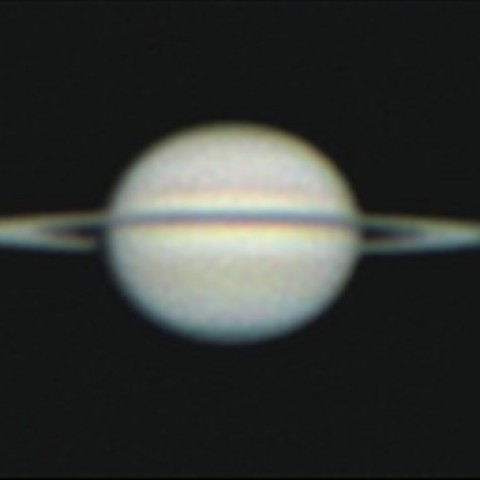 今年初めての土星