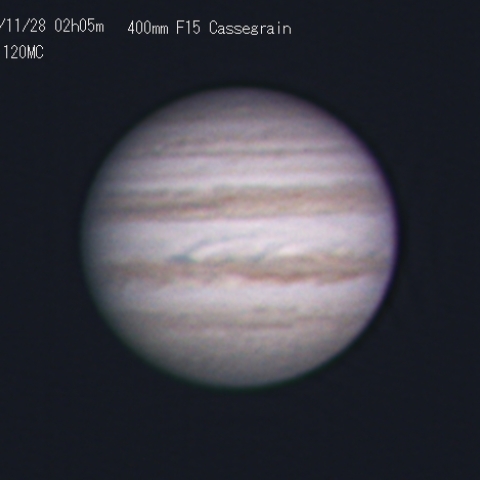 11月28日の木星