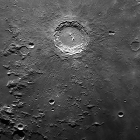 コペルニクスクレーター付近