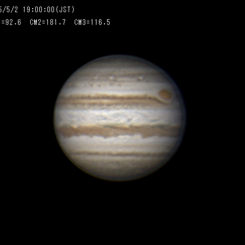 ５月2日の木星