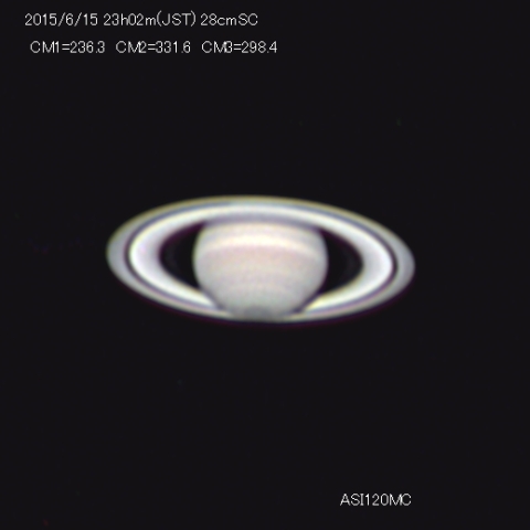 6月15日の土星