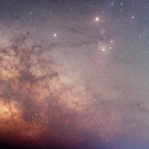 海から昇る夏の天の川