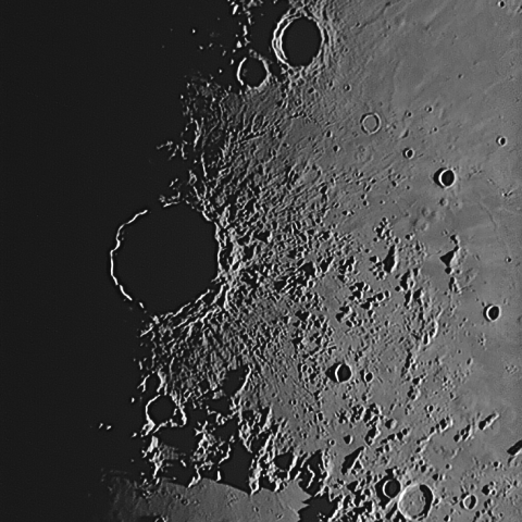 10月4日コペルニクスクレーターの夕暮れ