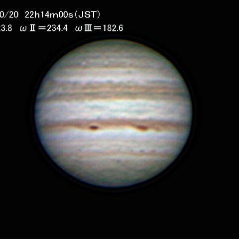 10月20日の木星