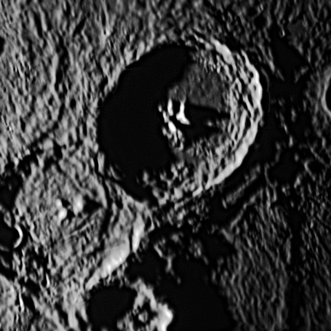 テオフィルスクレーター付近