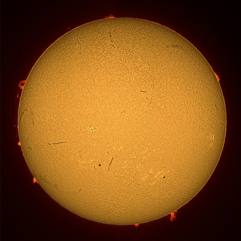 5月3日の太陽面(Hα光）