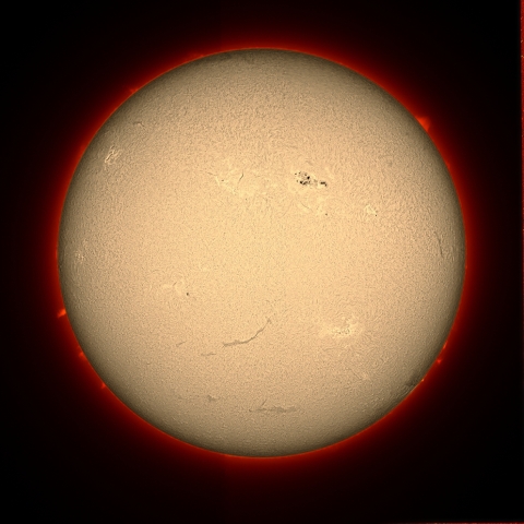 5月21日の太陽面（Hα光）