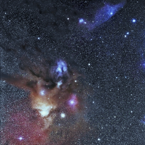 さそり座頭部付近の散光星雲