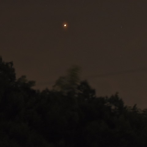 上っていく木星