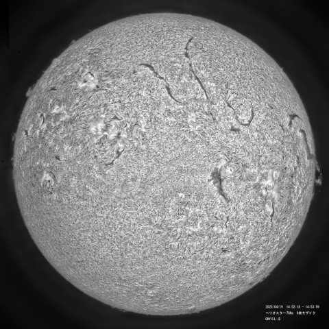 ヘリオスター76Haファーストライト　4月19日の太陽