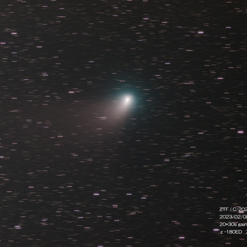 ２月8日のZTF彗星（C/2022 E3)
