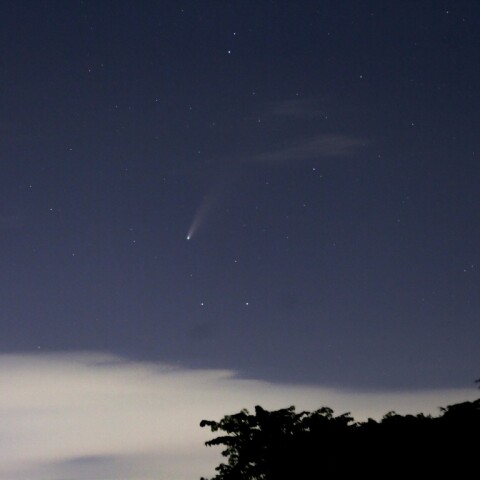 福岡八女でのネオワイズ彗星