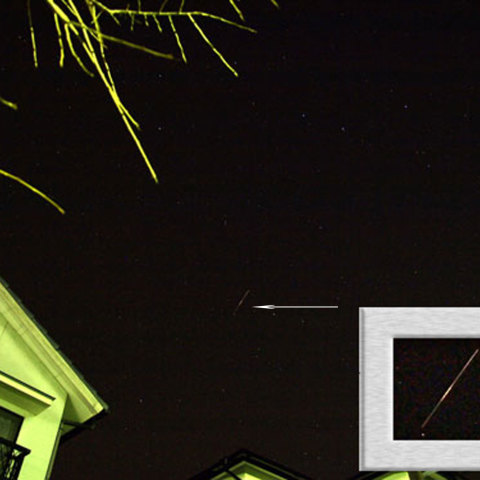 一日前に撮ったこぐま座流星