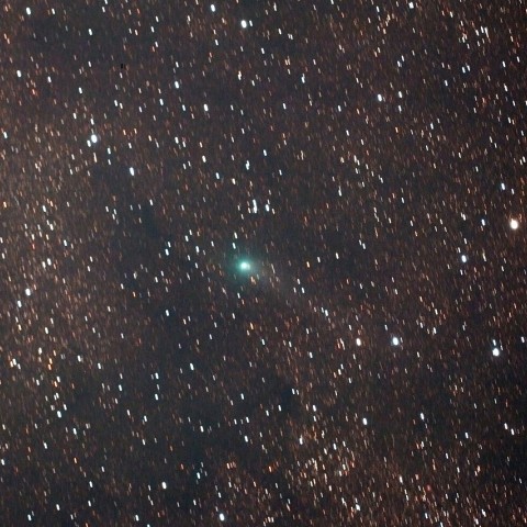 コートハンガー星団付近のジャック彗星