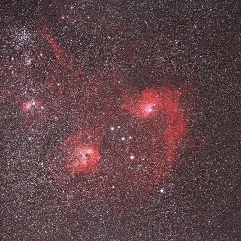 ぎょしゃ座の散光星雲＆散開星団