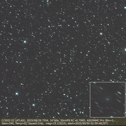 【星空】 117197: 2025/01/01 C/2022QE78アトラス彗星 by カワヤン - 天体